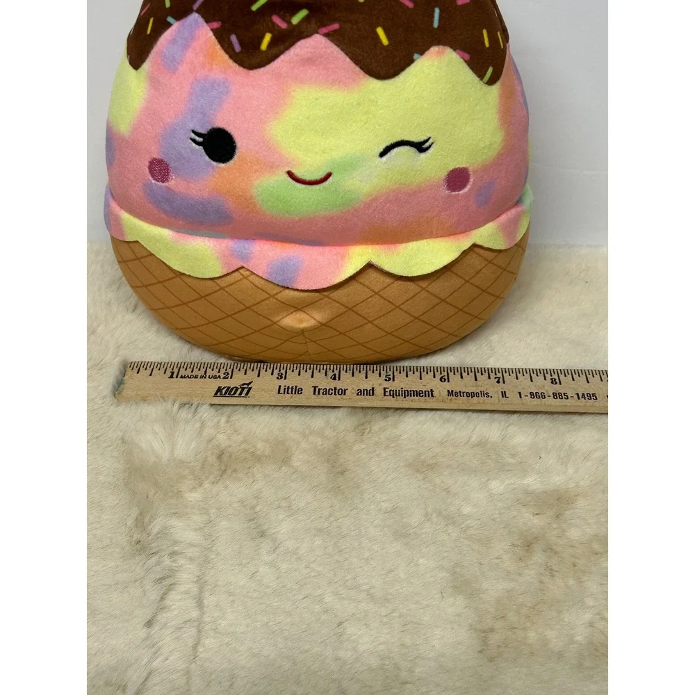 Squishmallows 8 Inch Maya the Ice Cream Cone Tie Dye Plush Kellytoy Jazwares